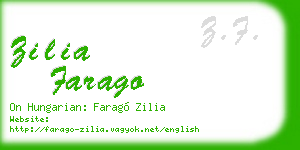 zilia farago business card
